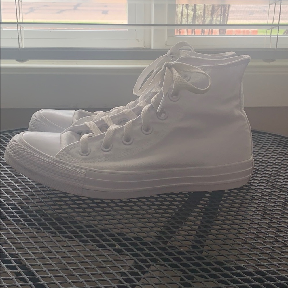 High-top White Monochrome Converse